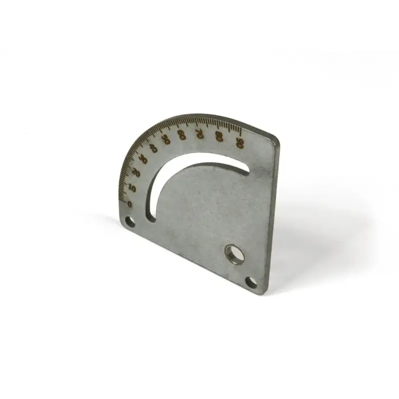 Sherline Tilting Angle Table Left Side Plate Engraved