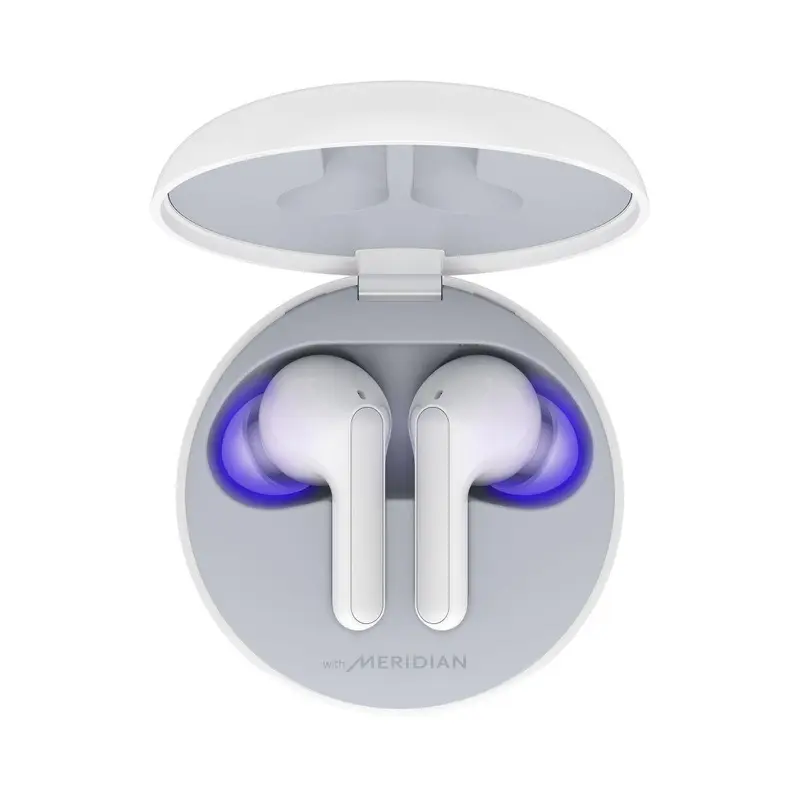 LG HBS-FN6 TONE Free  Wireless Stereo Earbuds with UVnano Charging Case - White