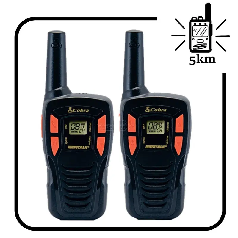 Cobra AM245 Compact Two-Way Radios Two Pack