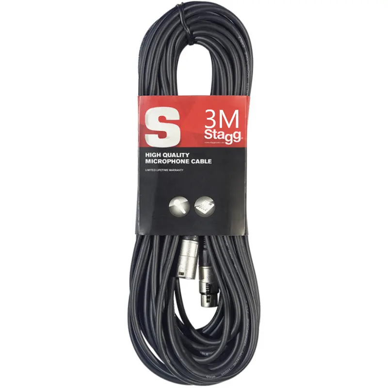 Stagg S-series 3m Microphone Cable - XLR/XLR (M/F)