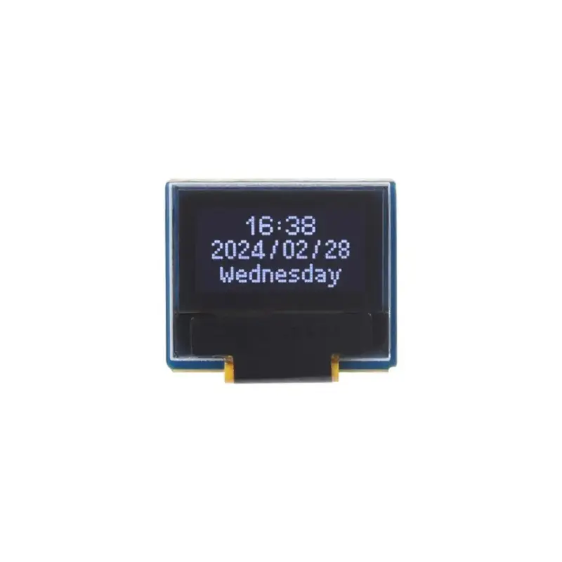 Waveshare 0.49" OLED Display Module, 6432 Resolution, I2C Communication, Black/White Display Color