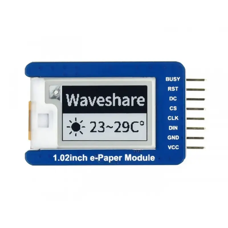 Waveshare 1.02" E-Ink Display Module, 12880, Black/White Dual-Color