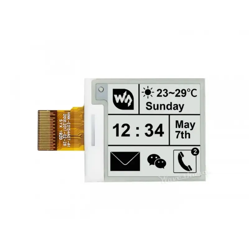 Waveshare 1.54" E-Ink Raw Display Panel, 200x200