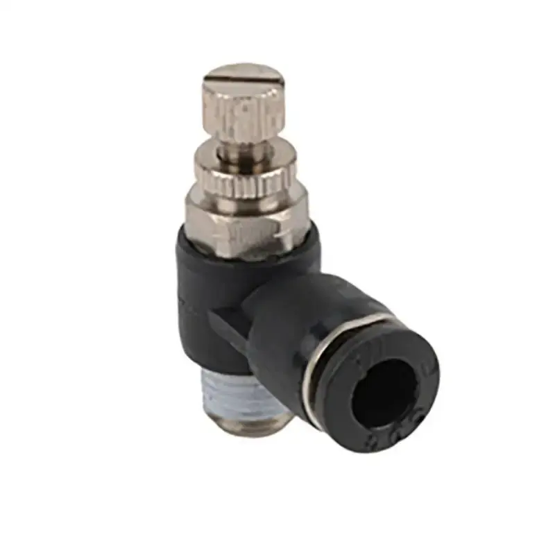 AndyMark 1/8 NPT Male to 1/4 Tube Elbow m-Out Flow Valve