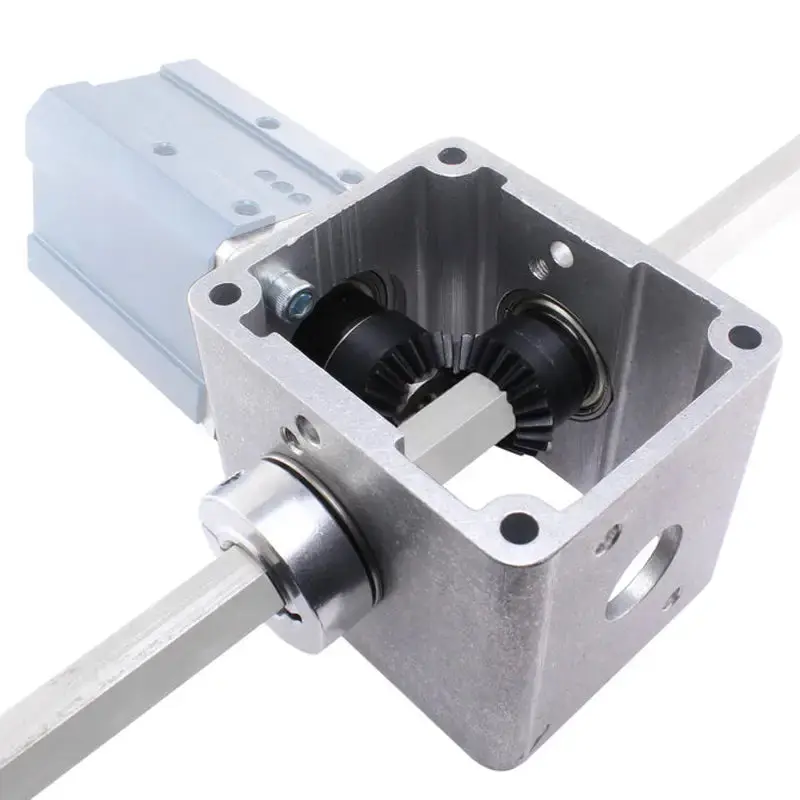 AndyMark LJ Bevel Box w/ 0.5in. Hex Output Shaft, Sport Mount, Passthrough Hex