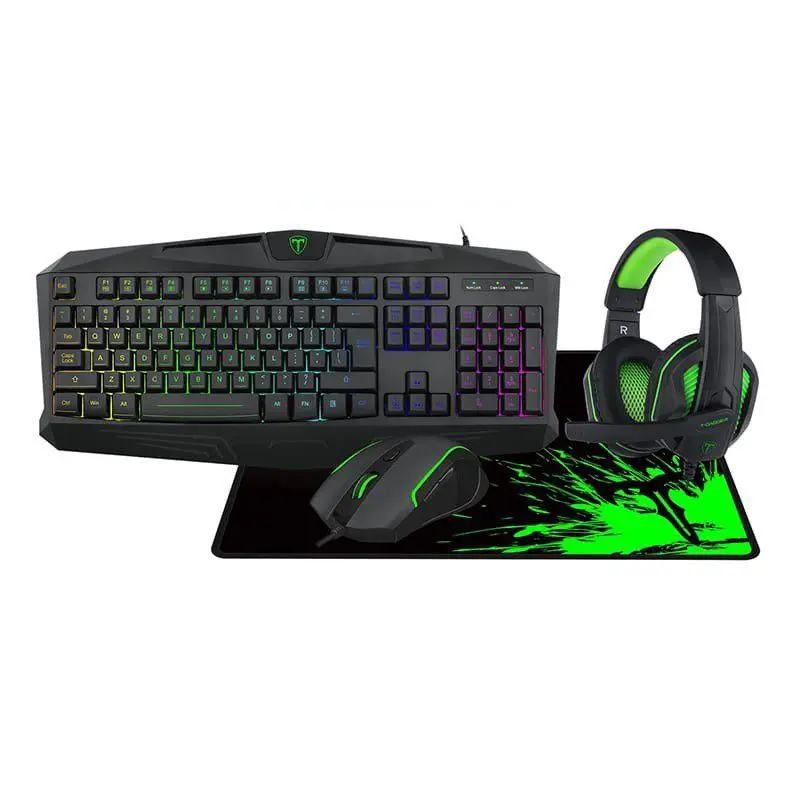 T-Dagger Legion 4in1 Gaming Combo  Black/Green
