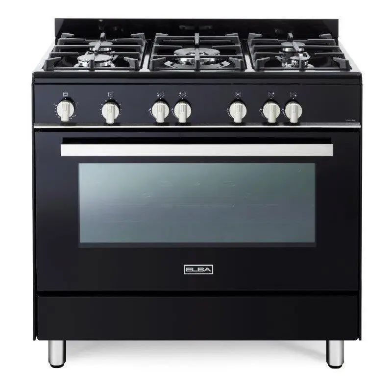 ELBA 01-9CX828B1 Classic Full Gas Cooker (90cm) (Black)