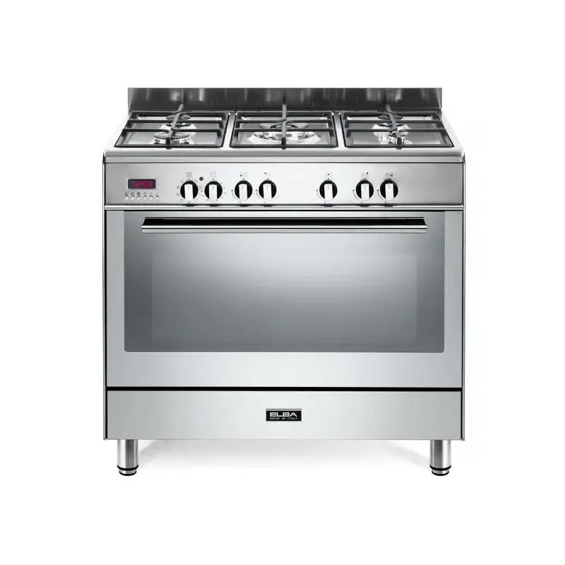 ELBA 9FX827N 90cm Fusion 5 Burner Gas/Electric Cooker - Stainless steel