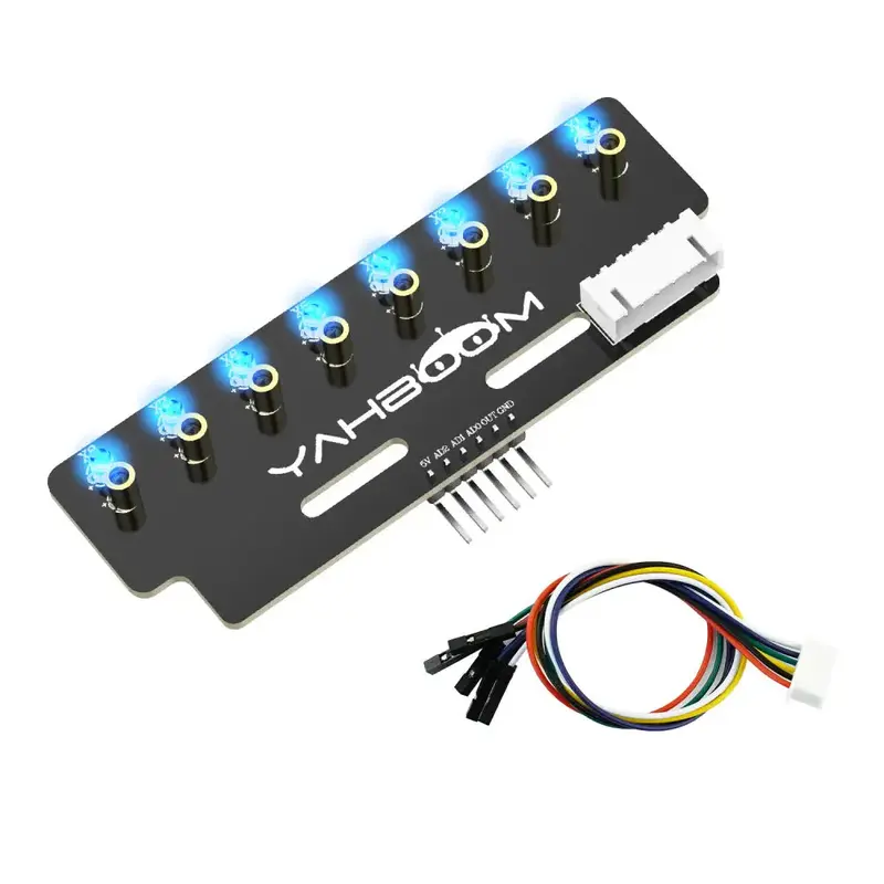 Yahboom 8-channel grayscale line tracking sensor module-Blue light
