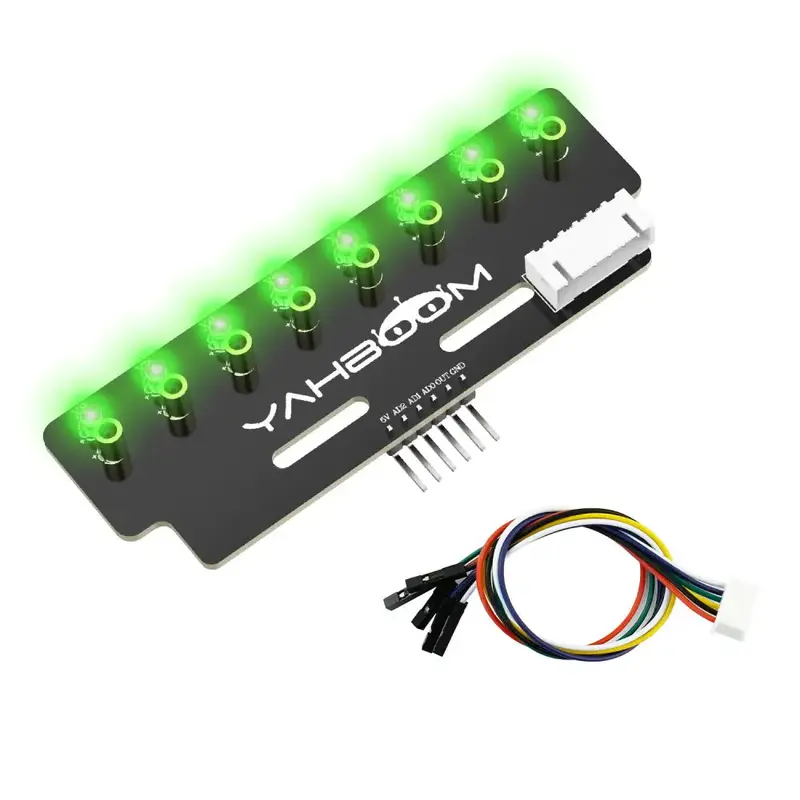 Yahboom 8-channel grayscale line tracking sensor module-Green light