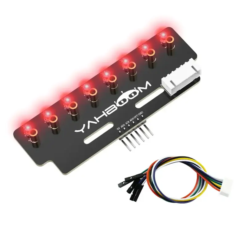 Yahboom 8-channel grayscale line tracking sensor module-Red light