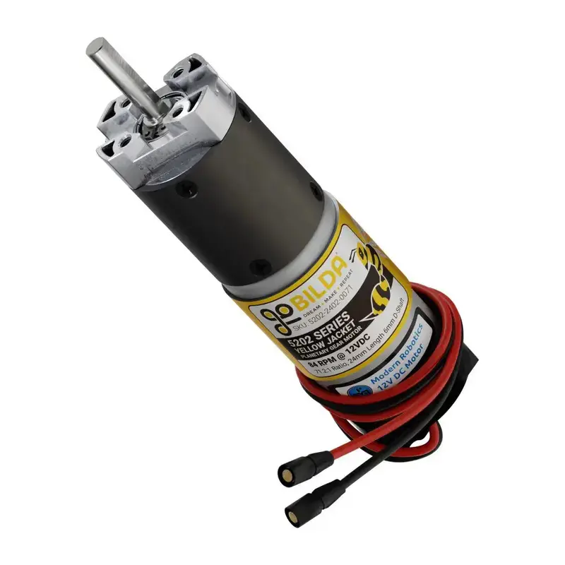 5202 Series Yellow Jacket Planetary Gear Motor w/ Encoder (71.2:1, 84 rpm)