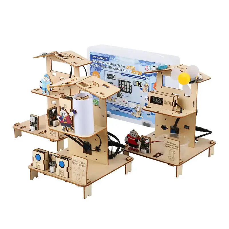 ACEBOTT 3-In-1 STEM ESP32 Smart Home Kit Compatible with Arduino