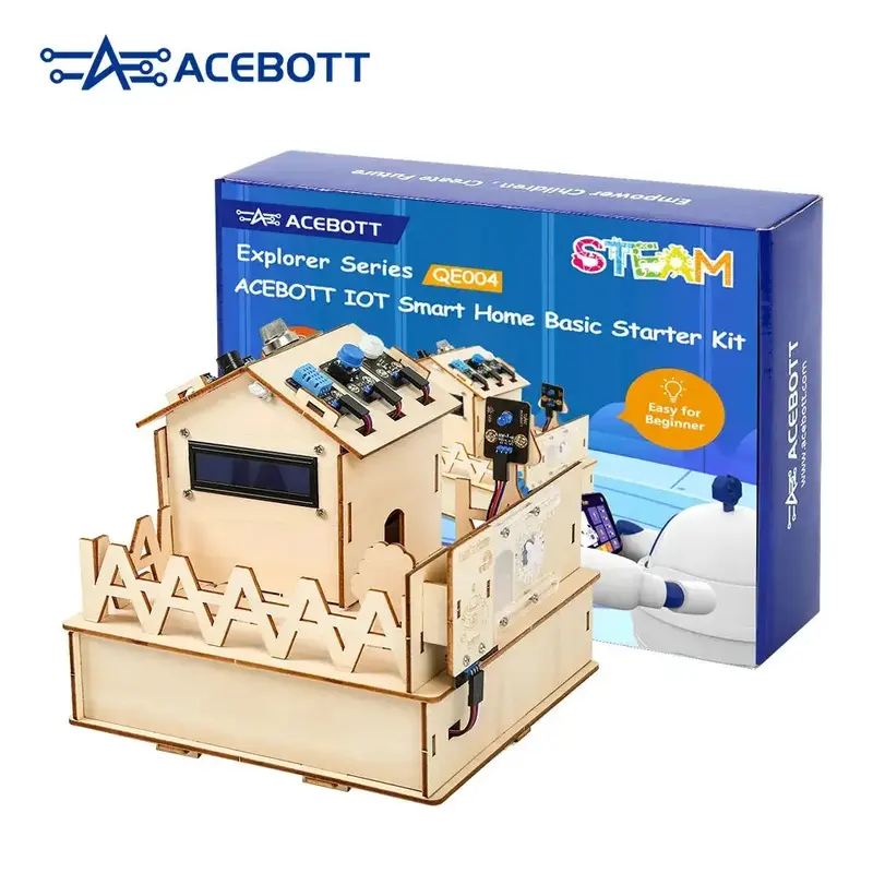 ACEBOTT ESP32 Smart Home IoT Basic Starter Kit Compatible w/ Arduino/ACECode (Scratch)