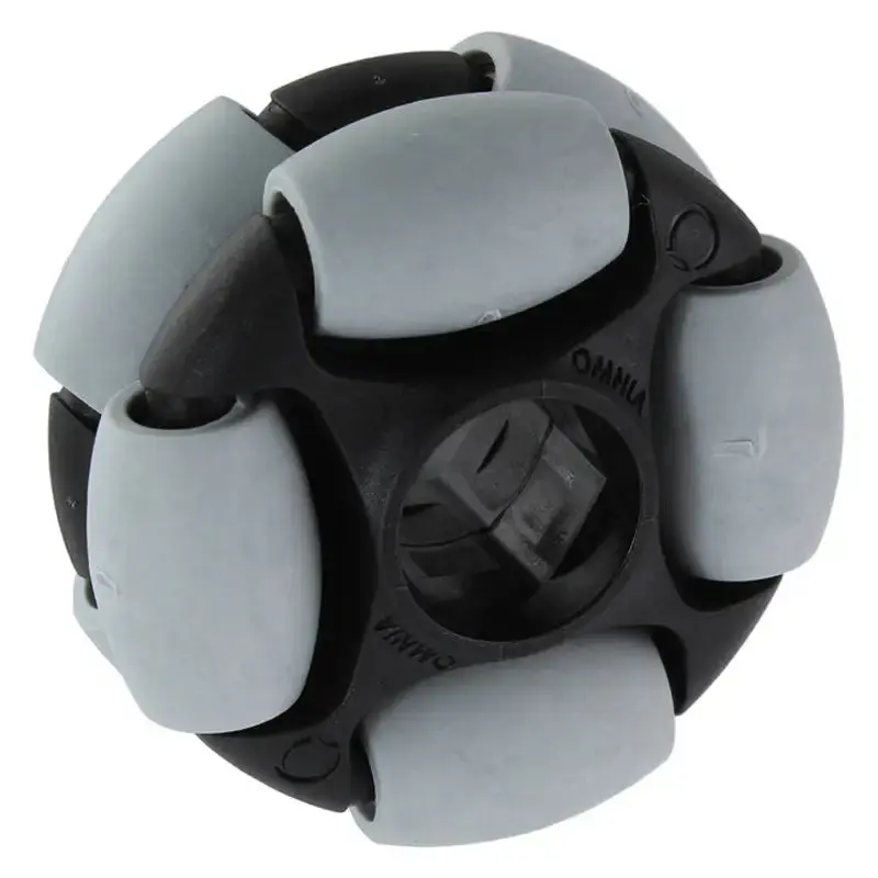 AndyMark 2in. Dualie Omni Wheel 14mm Hex Gray
