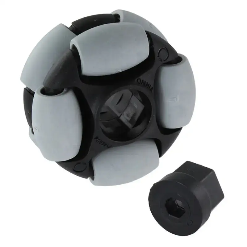 AndyMark Dualie Omni Wheel 2in. 5mm Hex Gray