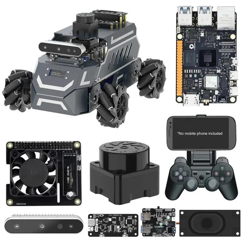ROSMASTER M1 AI Large Model ROS2 Robot with Mecanum Wheel--Superior with RDK X5 8G