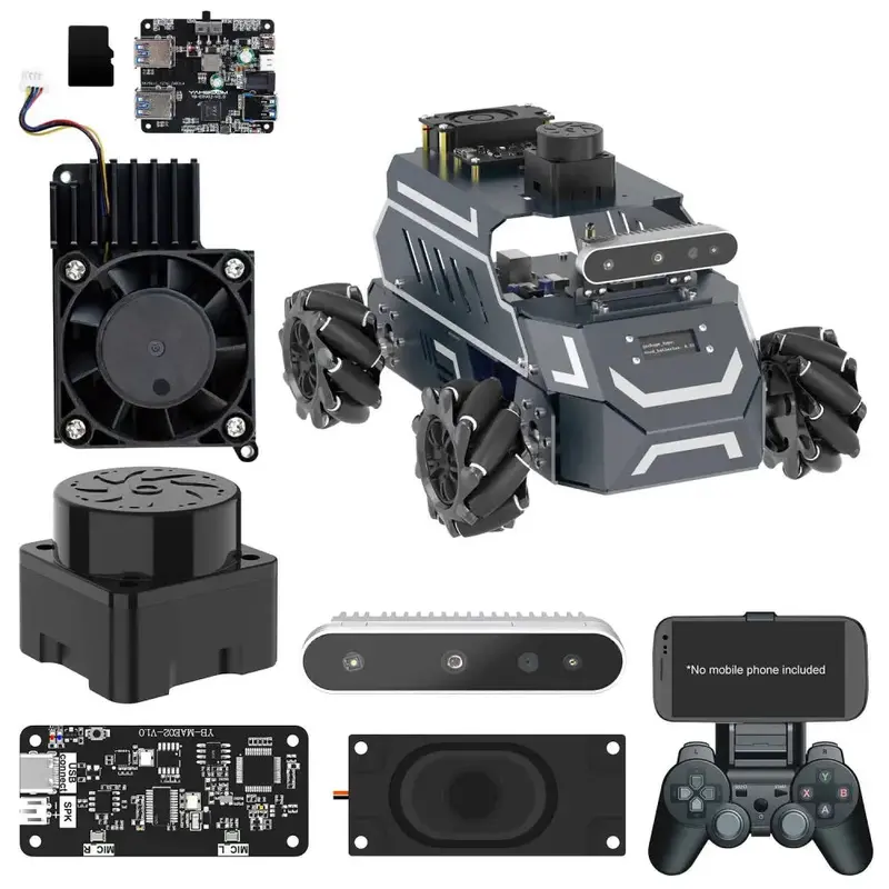 ROSMASTER M1 AI Large Model ROS2 Robot with Mecanum Wheel--Superior without RaspberryPi 5 8G