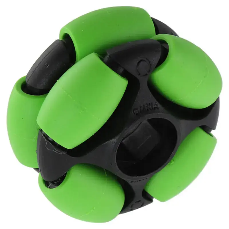AndyMark 2in. Dualie Omni Wheel 14mm Hex Green
