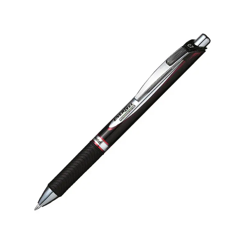 Pentel BLP77B Energel 0.7mm Retractable Gel Rollerbal Pen - Red