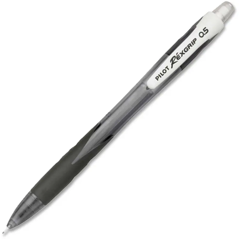 Pilot RexGrip Clutch Pencil 0.5mm Clear Black Barrel