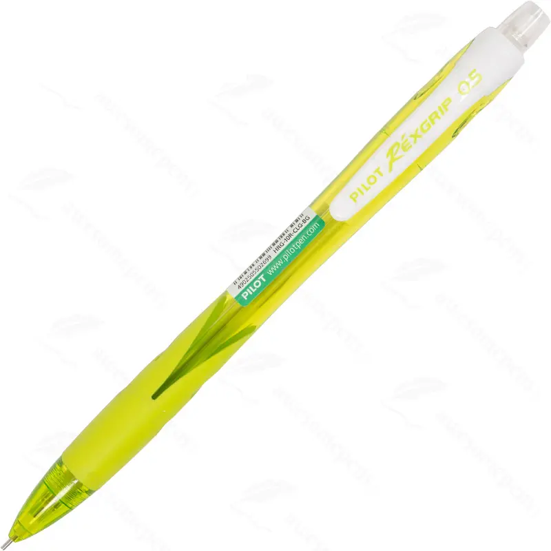 Pilot RexGrip Clutch Pencil 0.5mm Clear Light Green Barrel