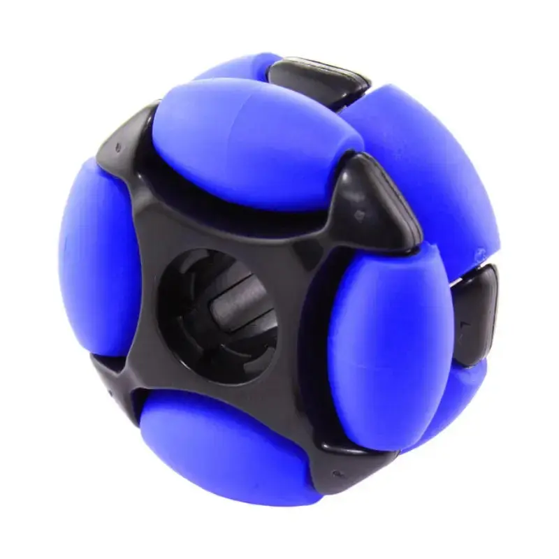 AndyMark 35mm Dualie Omni Wheel 5mm Hex Blue