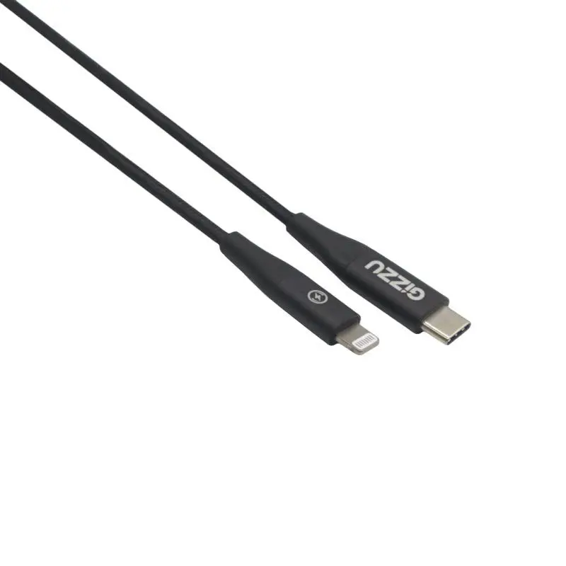 Gizzu USB-C to Lightning 8Pin 1.2m Cable  Black - GCUC8PIN1MB