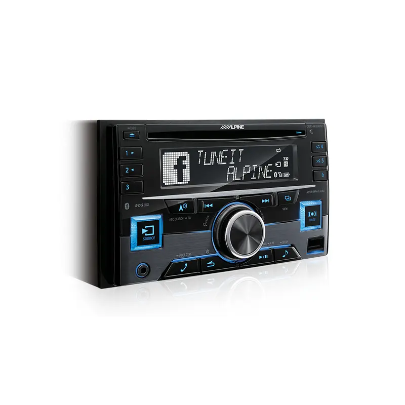 Alpine CDE-W296BT Bluetooth 2Din Car Radio, Black
