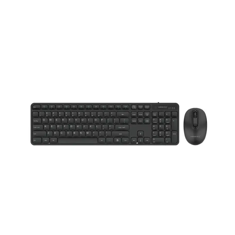 VolkanoX Garnet Series Wireless Keyboard and Mouse Combo Black VKX-20008-BK