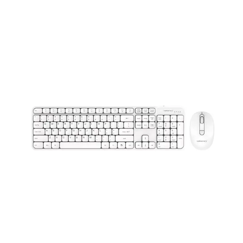 VolkanoX Garnet Series Wireless Keyboard and Mouse Combo White VKX-20008-WT