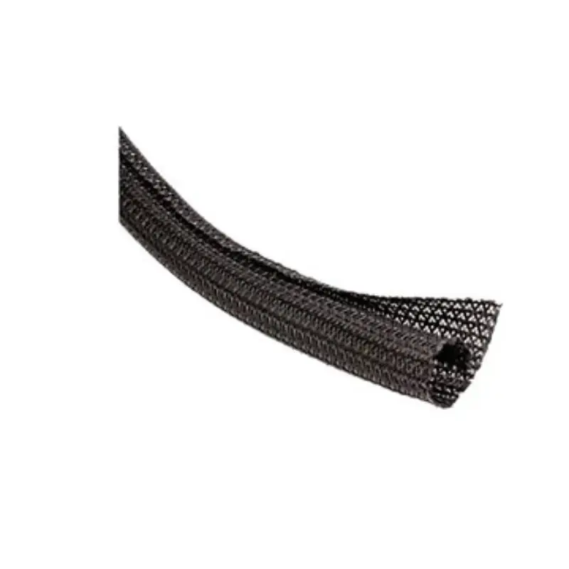 AndyMark F6 Flexible 1/2in. Self-Wrap Split Braided Sleeving, 10ft Section