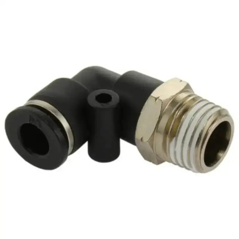 AndyMark Pneumatic Elbow Fitting 1/4in. Tube Press-in 1/4in. NPT Male