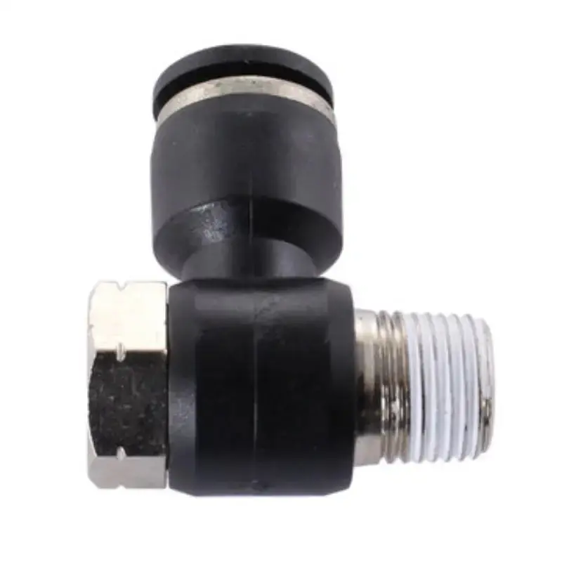 AndyMark Pneumatic Fitting 1/8 NPT Male Banjo Swivel Elbow 1/4in. Tube