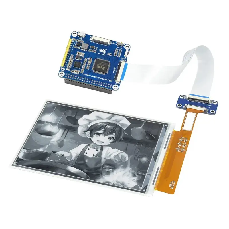 Waveshare 14481072 High Definition 6" E-Ink Display HAT for Raspberry Pi