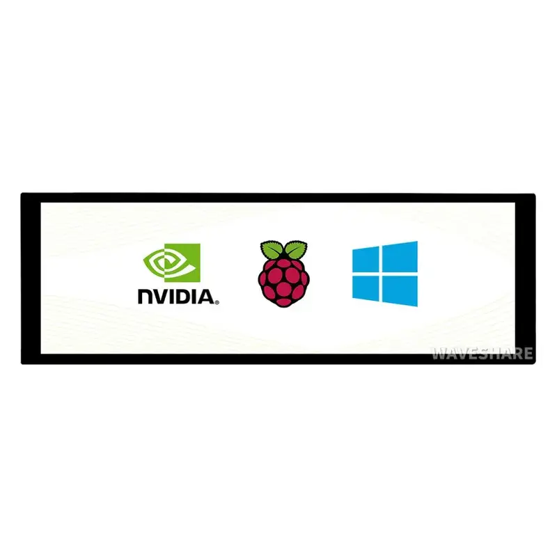 Waveshare 7.9" Capacitive Touch Screen LCD, 4001280, HDMI, IPS, Toughened Glass Cover