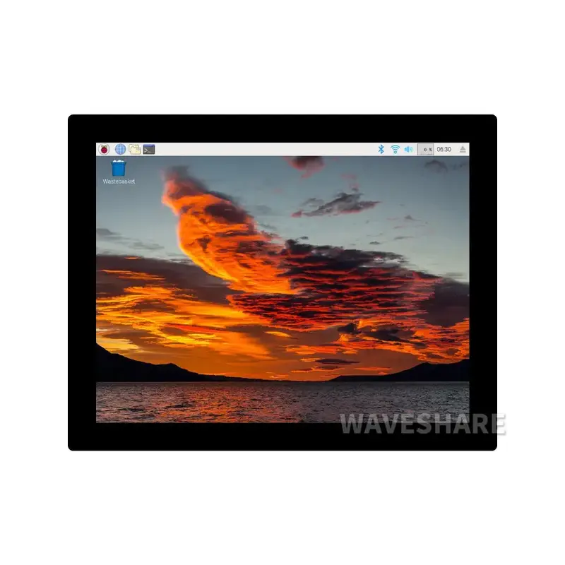 Waveshare 9.7" Capacitive Touch Display, 7681024, Toughened Glass Panel, HDMI Interface, IPS Panel, 10-Point Touch