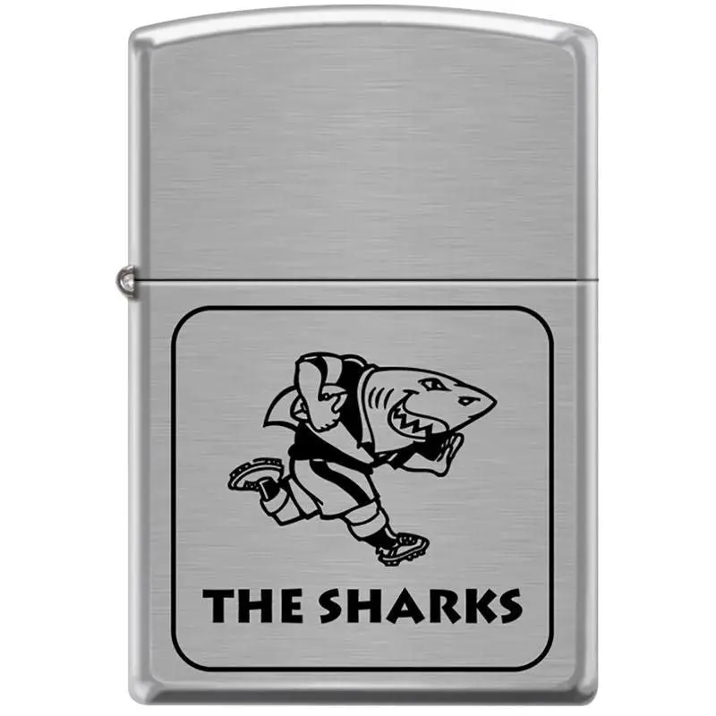 Zippo Brushed Chrome - Sharks