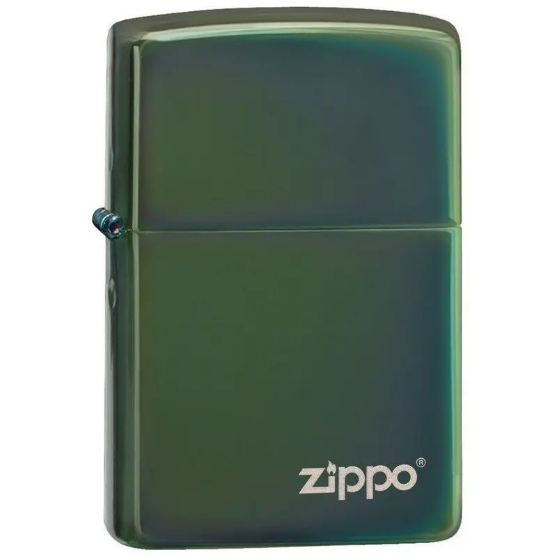 Zippo Chameleon Zippo Logo - High Polish Green