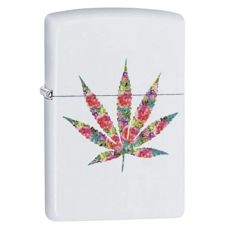Zippo Floral Weed Design