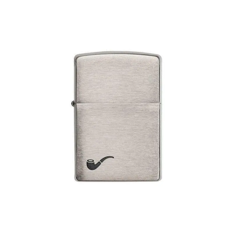 Zippo Pipe Brushed Chrome