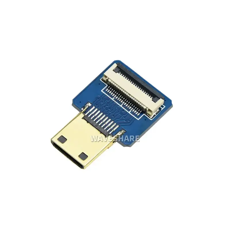 Waveshare DIY HDMI Cable: Mini HDMI Adapter Horizontal