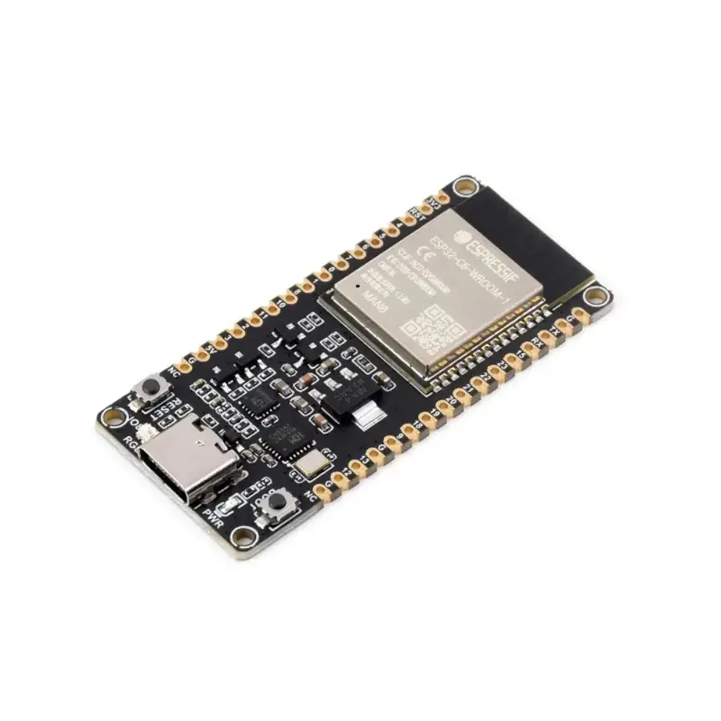 Waveshare ESP32-C6 Microcontroller, WiFi 6 Dev Board, 160MHz Single-Core, ESP32-C6-WROOM-1-N8 Module (w/ Headers)