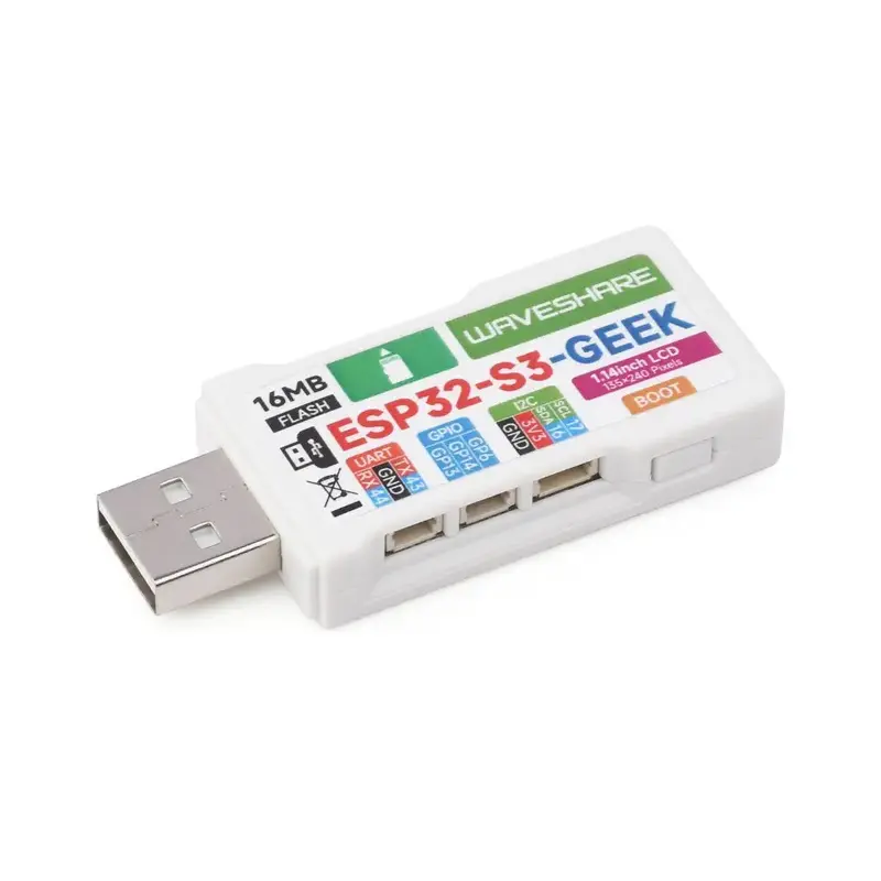 Waveshare ESP32-GEEK Dev Board, w/ 1.14" 65K Color LCD, WiFi & Bluetooth LE