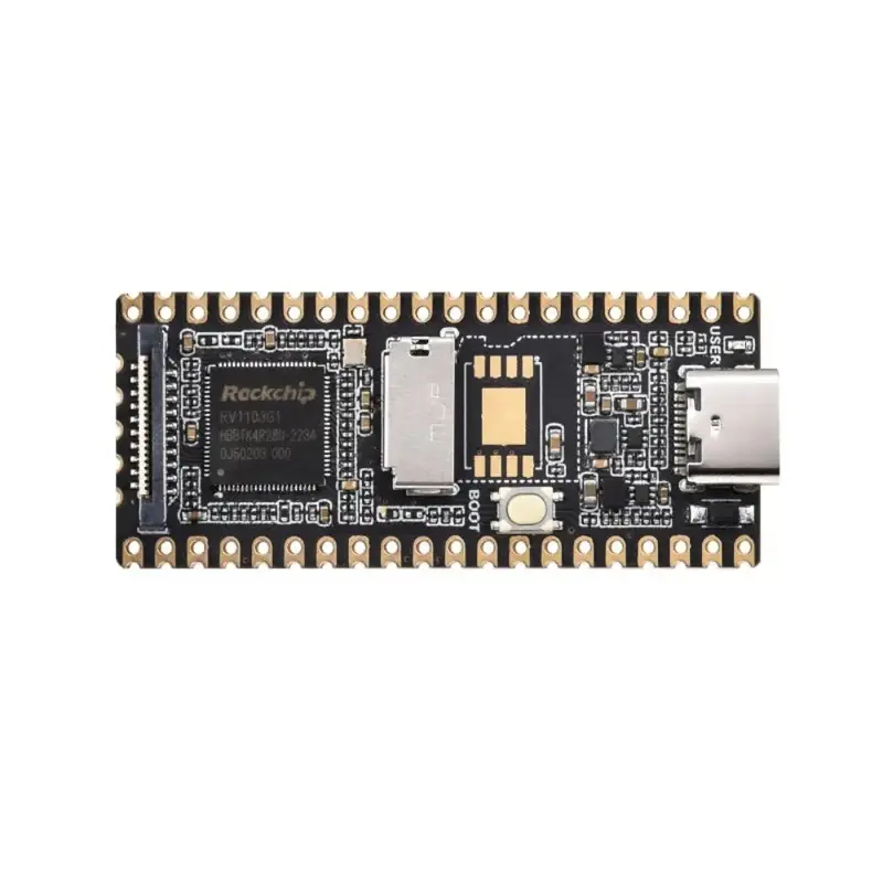 Waveshare LuckFox Pico RV1103 Linux Micro Development Board, Integrates ARM Cortex-A7/RISC-V MCU/NPU/ISP Processors