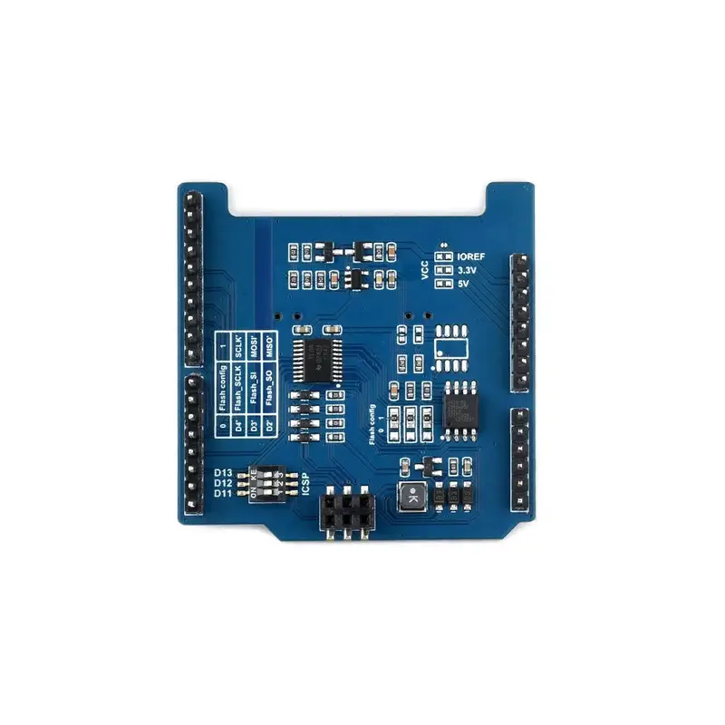Waveshare Universal E-Paper Raw Panel Driver Shield (B) for NUCLEO / Arduino, MX25R6435F Flash Chip, External RAM