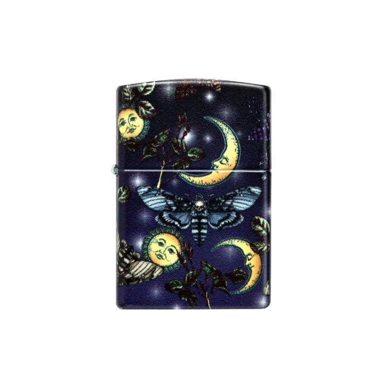 Zippo Butterfly Skull Design