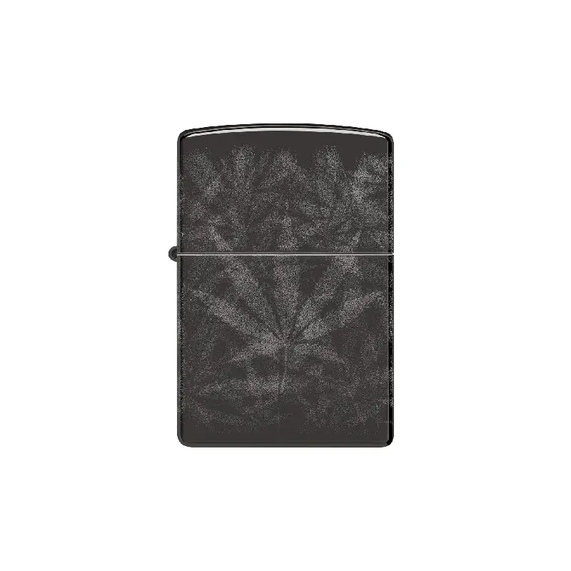 Zippo Cannabis Design High Polish Black