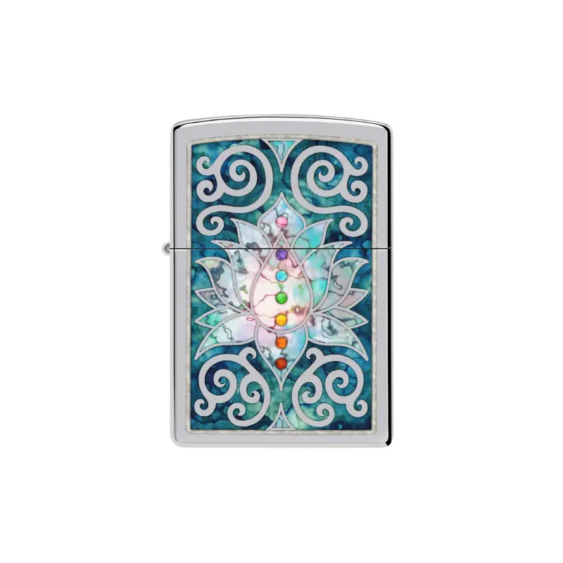 Zippo Lotus Flower Design
