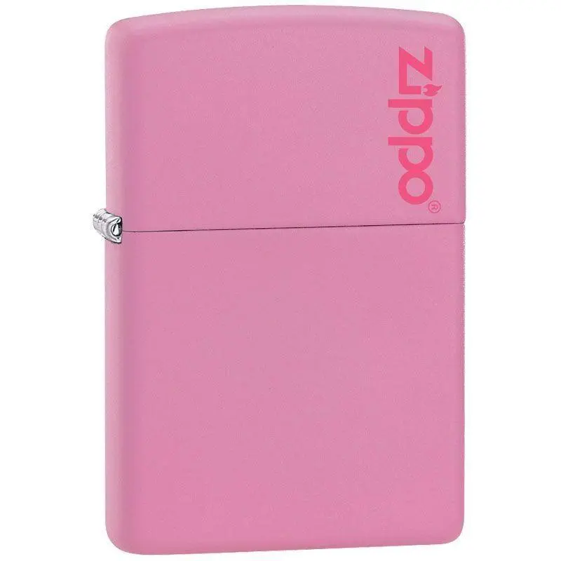 Zippo Reg Pink Matte Logo
